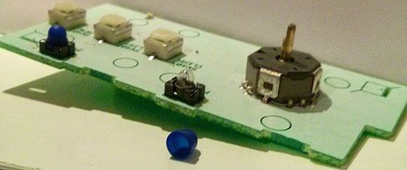 Jaguar XKR Sat Nav switch PCB.