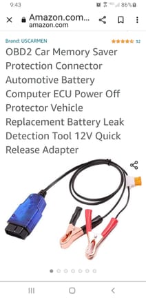 I believe one of these will work plugged into the OBD2 slot