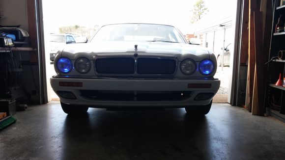 Not sure if blue lights are legal in Virginia but I did remove the radar detector