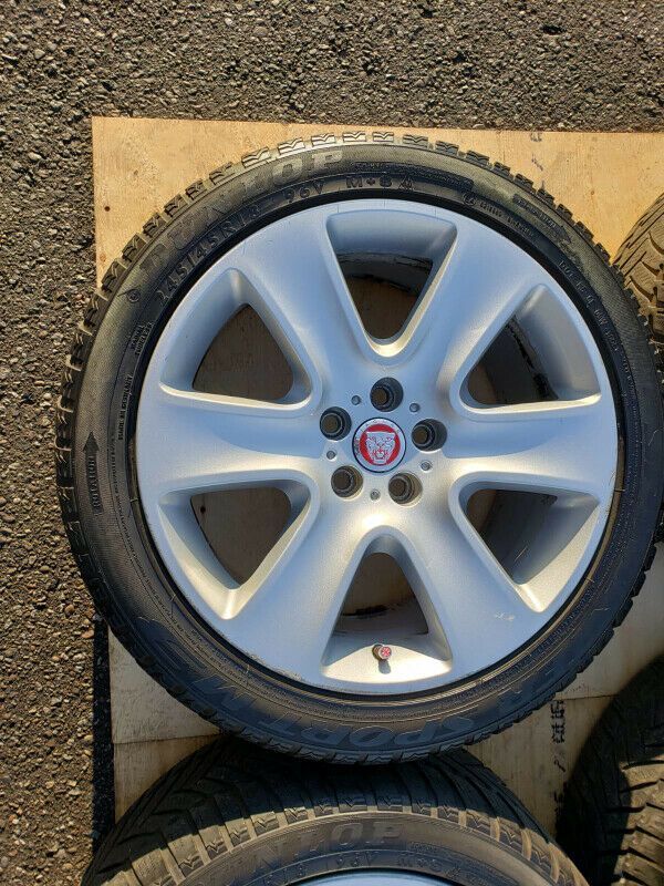 Wheels and Tires/Axles - OEM Jaguar "Cygnus" 18 Inch Rims - W/ Tires & TPMS Sensors - Used - All Years Jaguar All Models - Toronto, ON L7A0T7, Canada