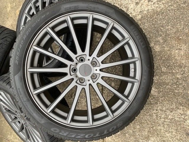 Wheels and Tires/Axles - 4 TSW Chicane Matte Gunmetal 20" Wheels with Pirelli Sottozero 2 Tires - Used - Olmsted Falls, OH 44138, United States