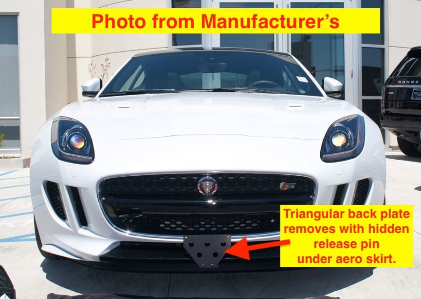 Accessories - License Plate STO-N-SHO Quick Release Mounting Hardware Jaguar F-Type 2013-17 + SVR - New - Los Angeles, CA 90805, United States