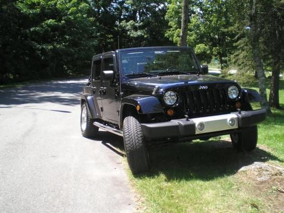 My Jeep JK on a small rock