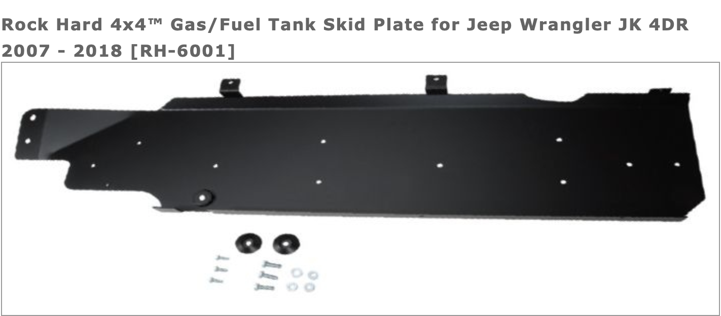Miscellaneous - FOR SALE:  Rock Hard 4x4 Oil/Tranny & Gas Tank Skids - Used - 2007 to 2018 Jeep Wrangler - Sioux Center, IA 51250, United States