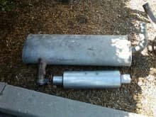 MBRP Cat-Back Offroad Muffler compared to stock