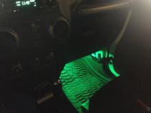 Interior LED lights, switched run through the A pillar switch pod