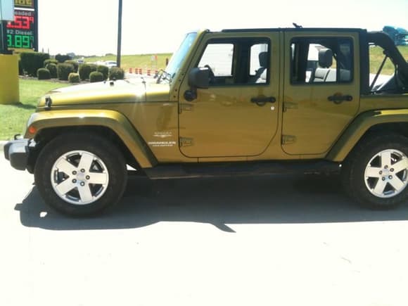 First day I got the Jeep with horrid rake