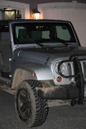 Dirty JK after a long day of riding dirty.