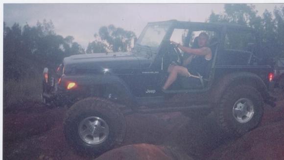 4 wheelin' up H2 in my old TJ.