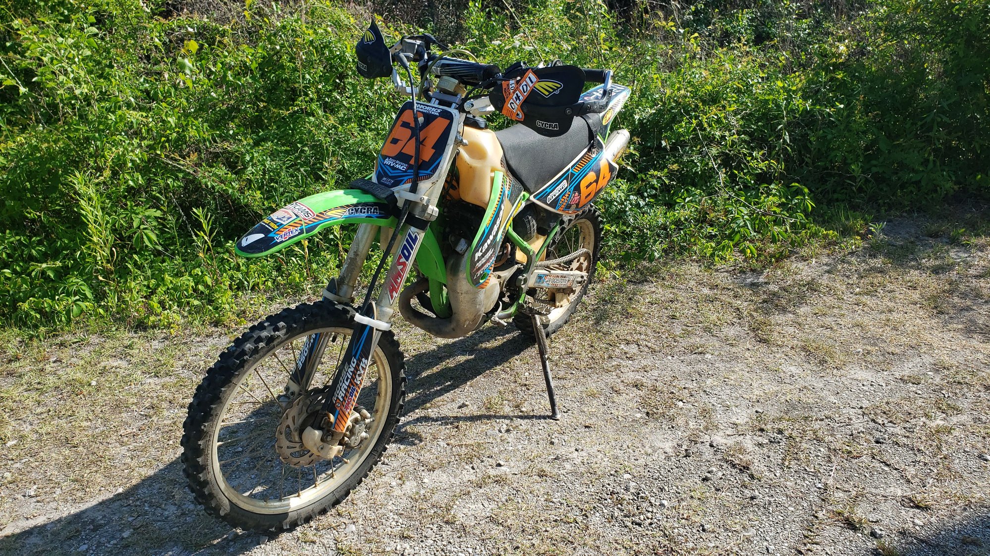 Modified KX 100 woods bike with all parts to setup for a growing