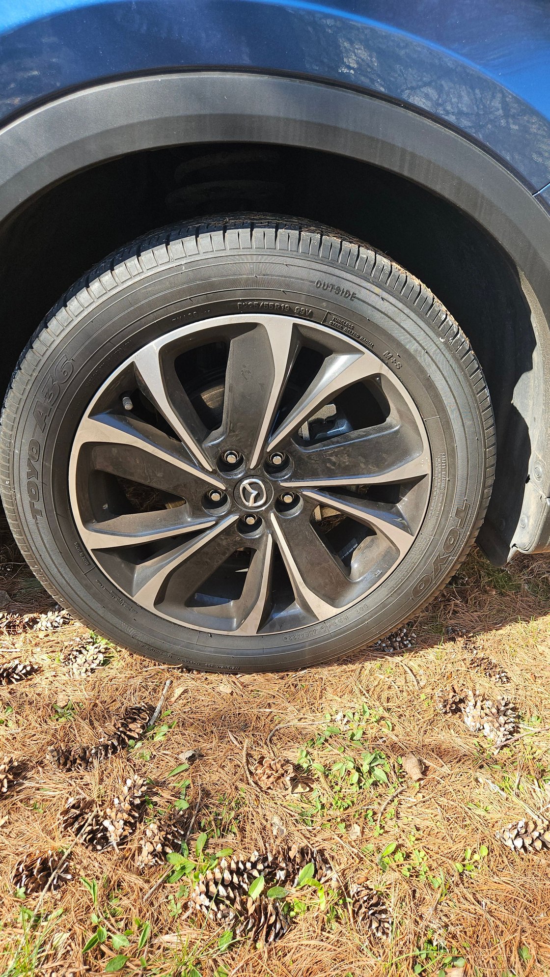 Wheels and Tires/Axles - For sale a set of 4 19x7 takeoffs w/ Toyo A36 tires, 20k miles.  Came off a 2023 PP - Used - 2017 to 2025 Mazda CX-5 - Hillsborough, NJ 08844, United States