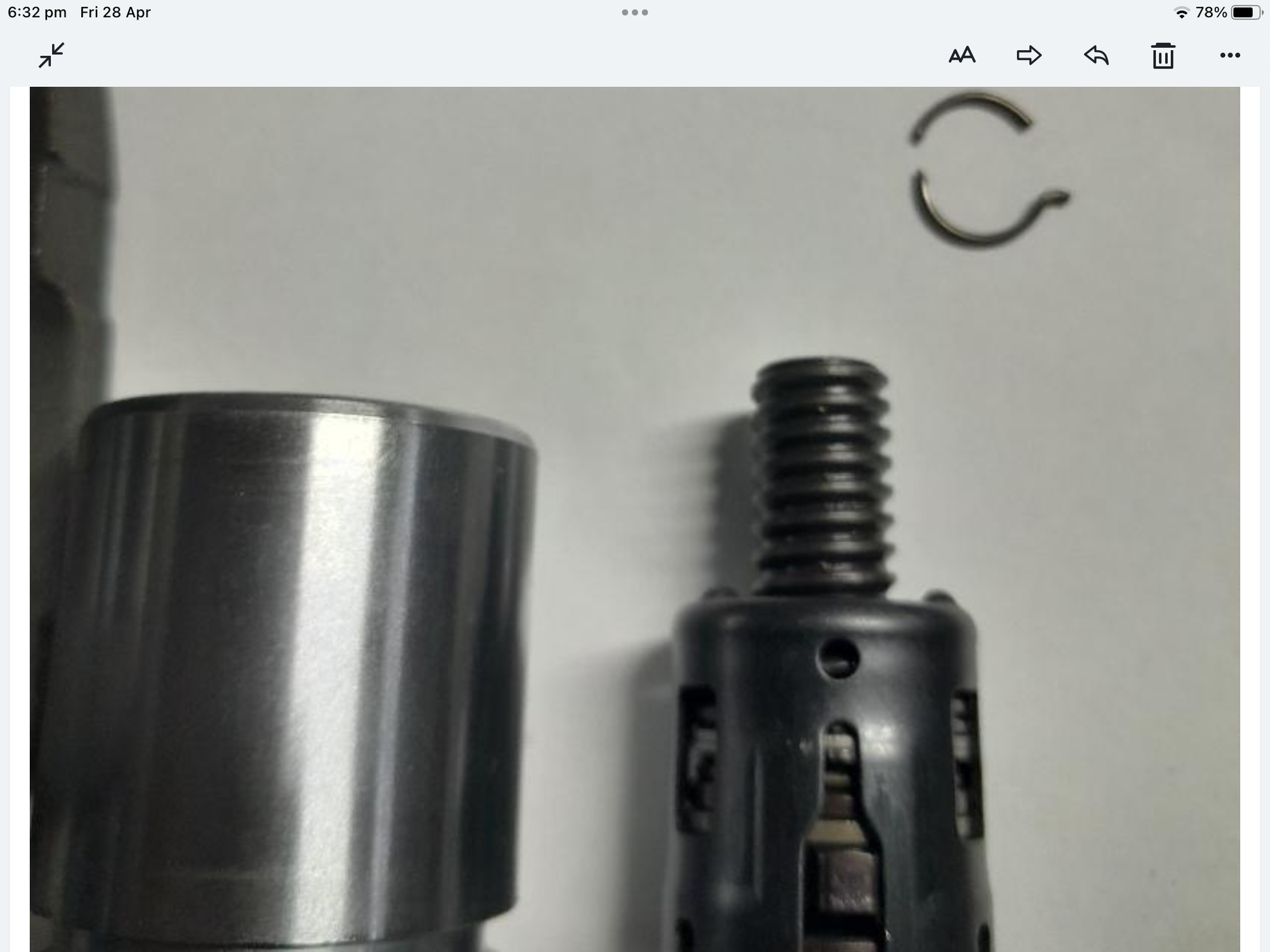 Clip inside Rear Brake Caliper Piston Mazda Forum Mazda Enthusiast