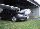 my car beside an airplane... woohoo