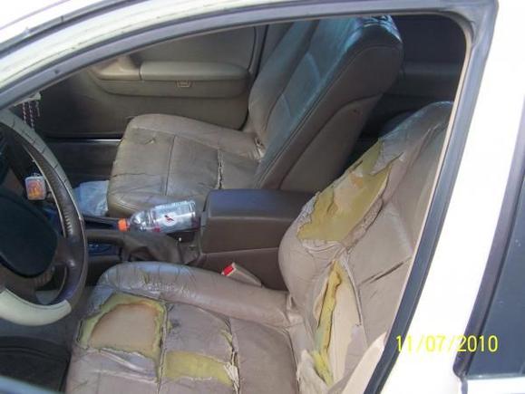 In the process of replacing all the seats, this is the old drivers seat