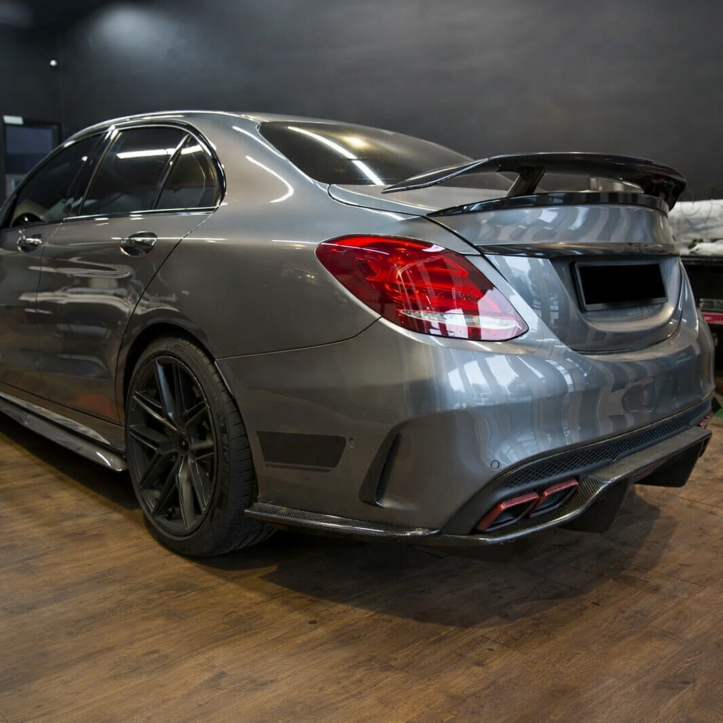 Accessories - Real Carbon Fiber Rear Bumper Side Splitters - Merc W205 (C300/C43/C63) - New - 2015 to 2017 Mercedes-Benz C43 AMG - San Francisco, CA 94105, United States