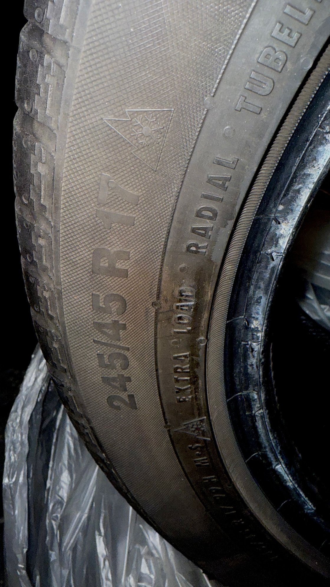 Wheels and Tires/Axles - Winter Tires for Sale: 245/45 R 17 Continental Conti Winter Contact Tires - Used - 2014 to 2015 Mercedes-Benz E350 - Portsmouth, RI 02871, United States