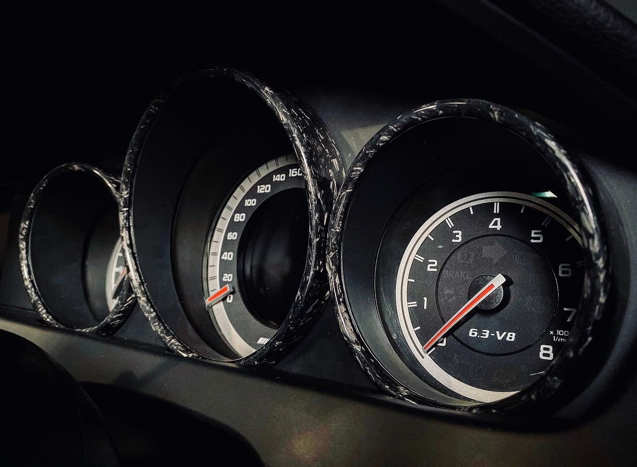 Interior/Upholstery - FS: CF speedometer rings / carbon fibre instrument cluster rings for C63 AMG W204 - New - 2008 to 2014 Mercedes-Benz C63 AMG - Kolobrzeg, Poland