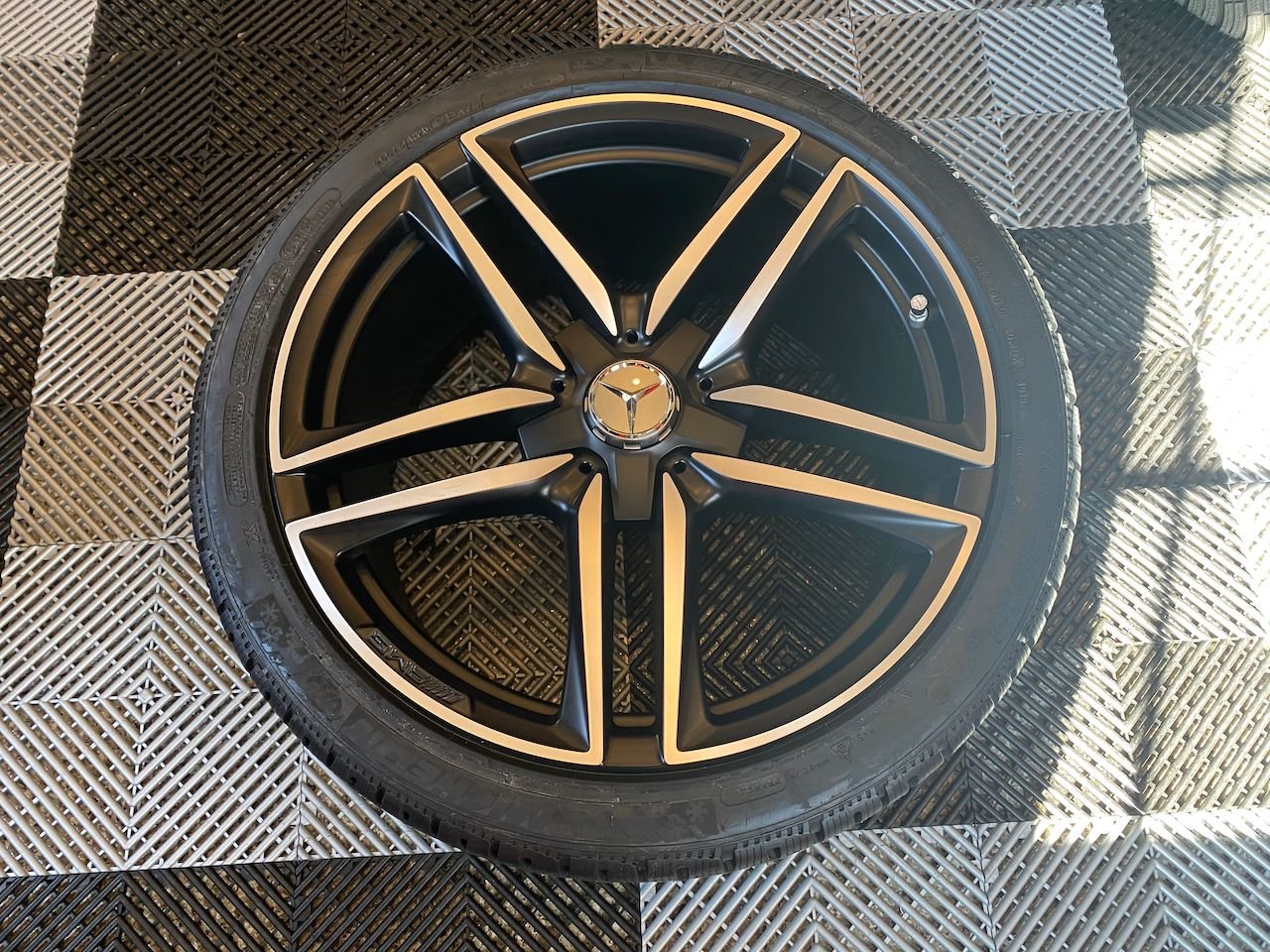 Wheels and Tires/Axles - 20" Mercedes AMG E63 E63S Wheels Rims OEM SET of 4 Black + Michelin Winter Tires - New - 2018 to 2020 Mercedes-Benz E63 AMG S - Olathe, KS 66062, United States