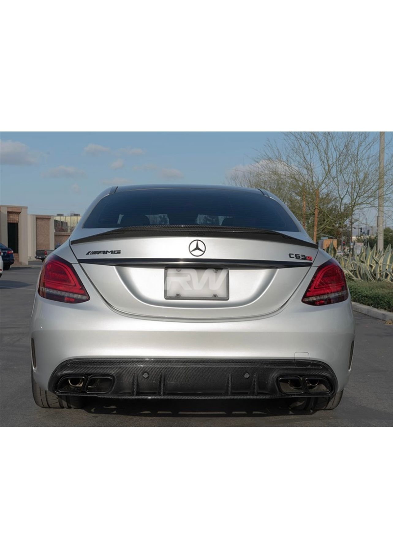Exterior Body Parts - RW carbon fiber spoiler - Used - 2015 to 2021 Mercedes-Benz C63 AMG S - 2015 to 2021 Mercedes-Benz C63 AMG - 2015 to 2021 Mercedes-Benz C300 - 2015 to 2021 Mercedes-Benz C43 AMG - Yorba Linda, CA 92886, United States