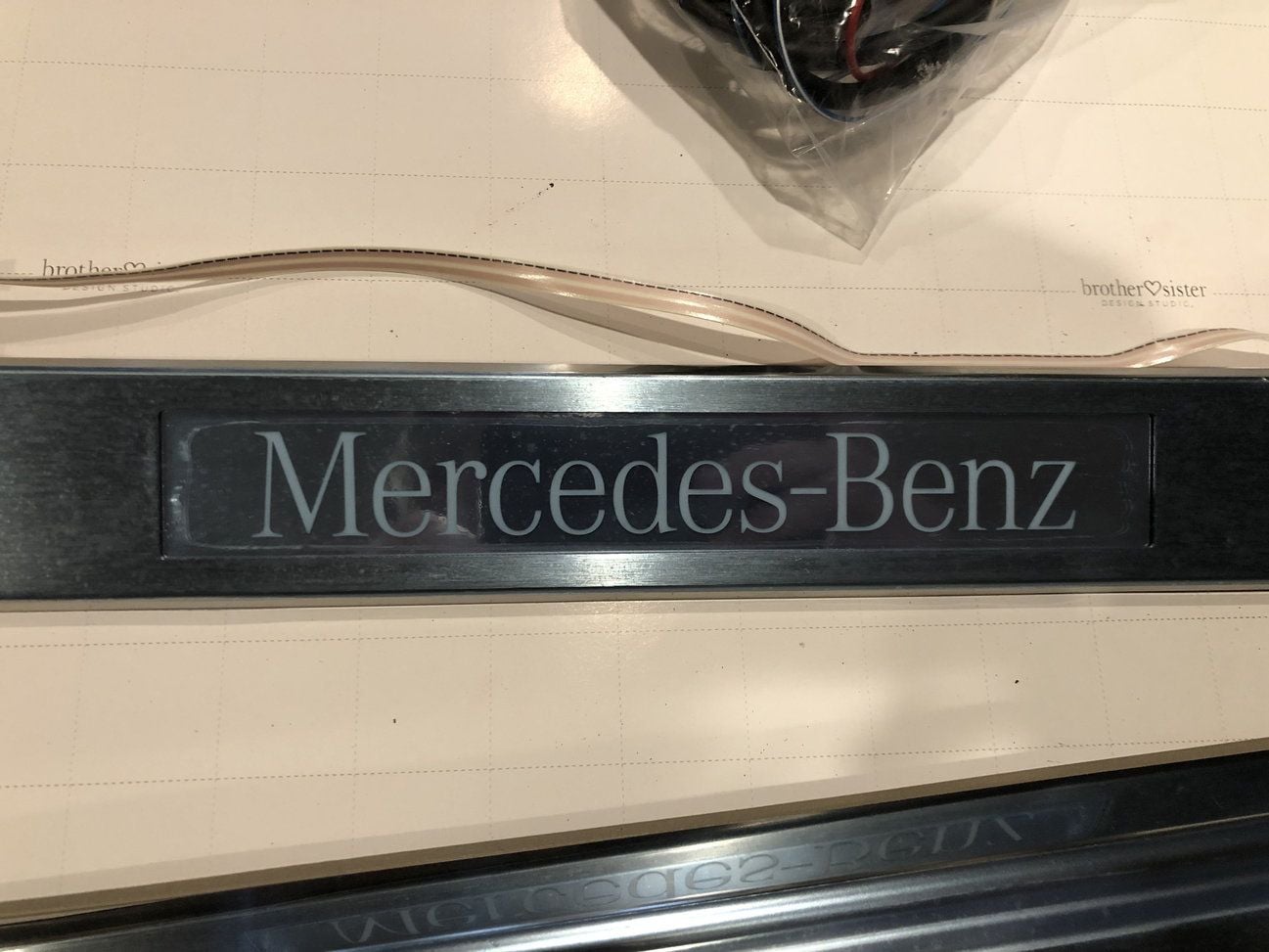 Interior/Upholstery - For Sale: OEM M-B Illuminated Door Sills CLS550 (C218) - New - 2012 to 2018 Mercedes-Benz CLS-Class - Houston, TX 77043, United States