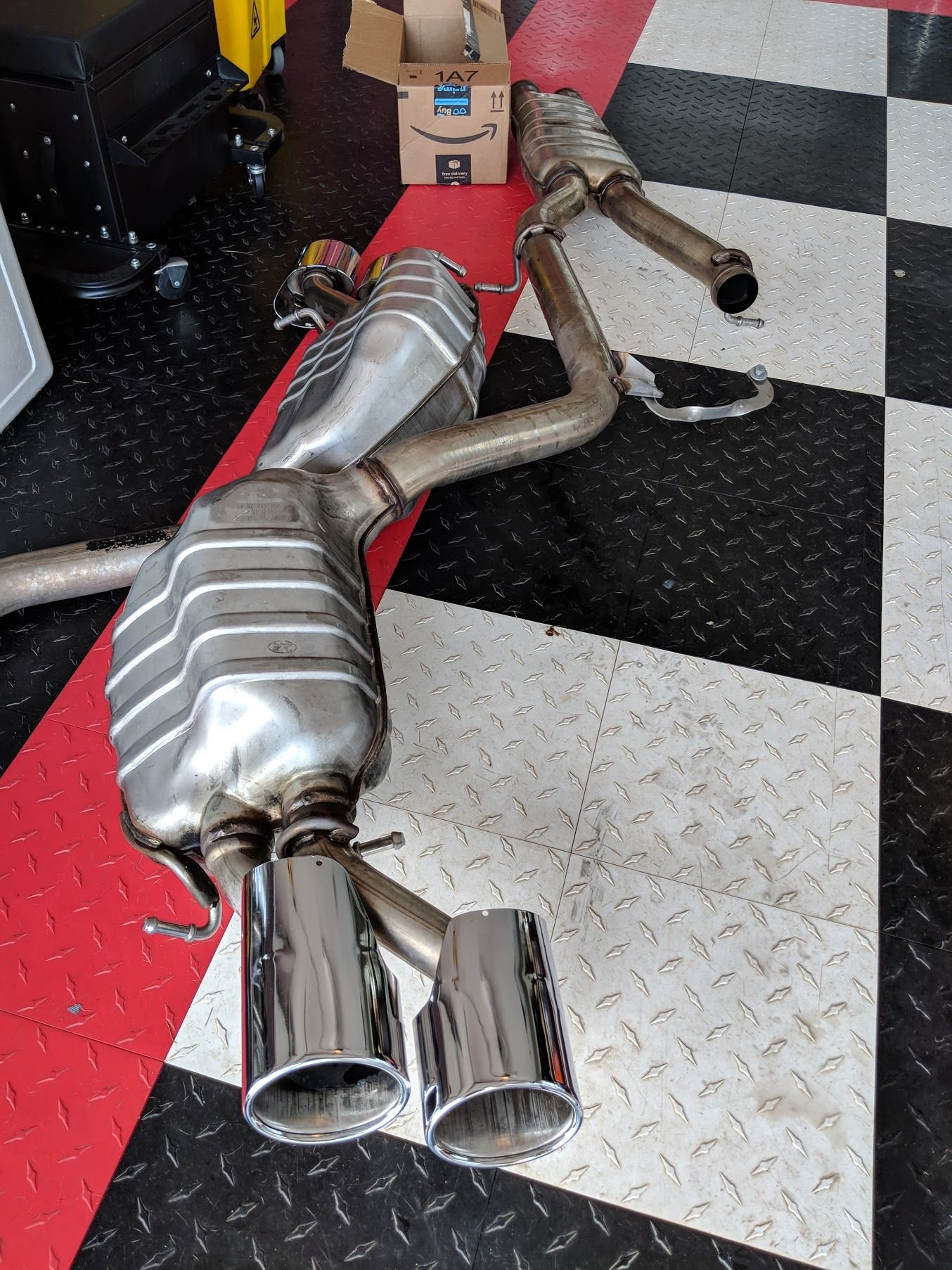 C63 Exhaust Mufflers Will fit E55 Forums