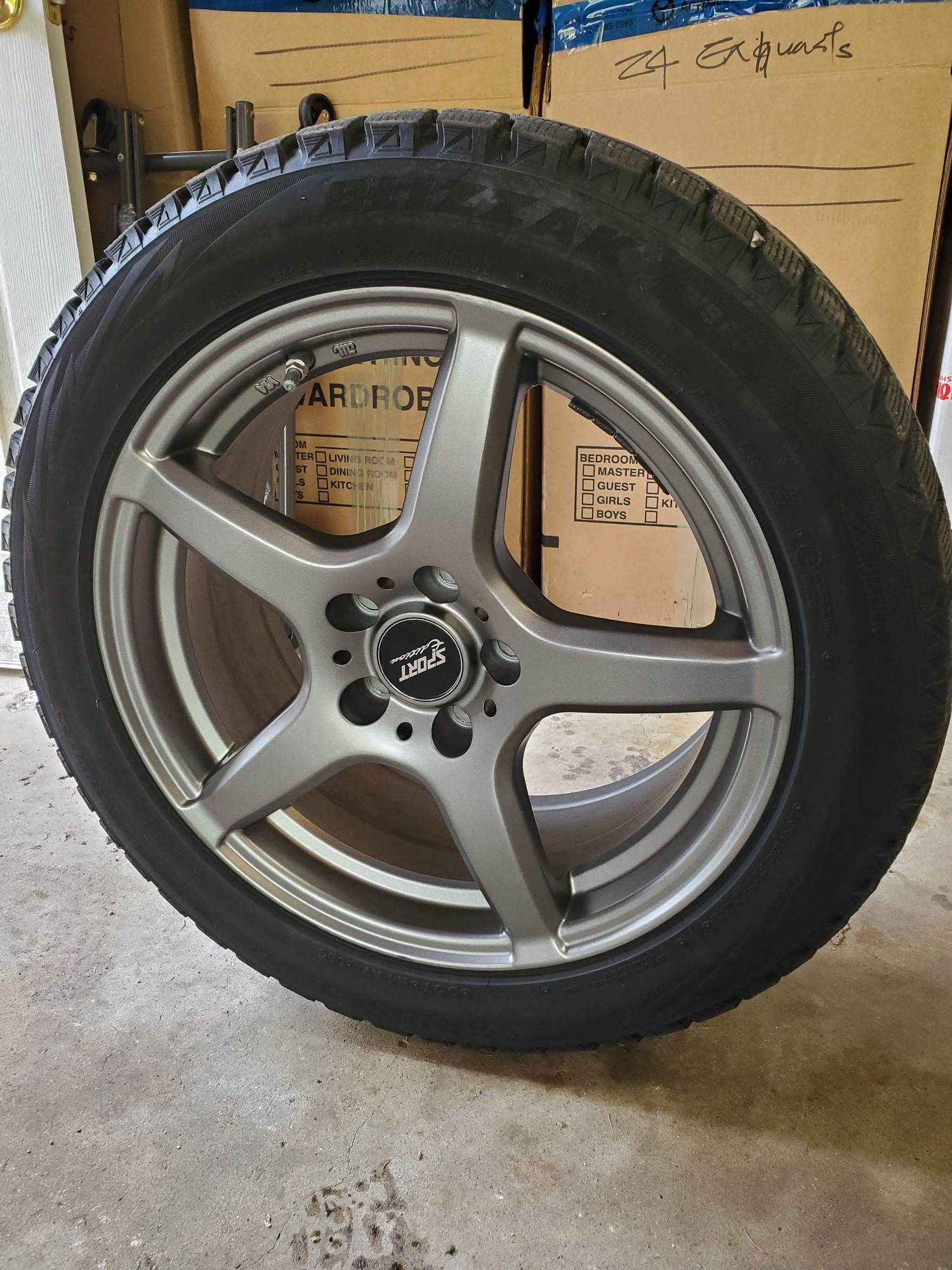 Wheels and Tires/Axles - Winter wheel set - Blizzak WS80 245/45/17 Mercedes E350 - Used - Cerritos, CA 90703, United States