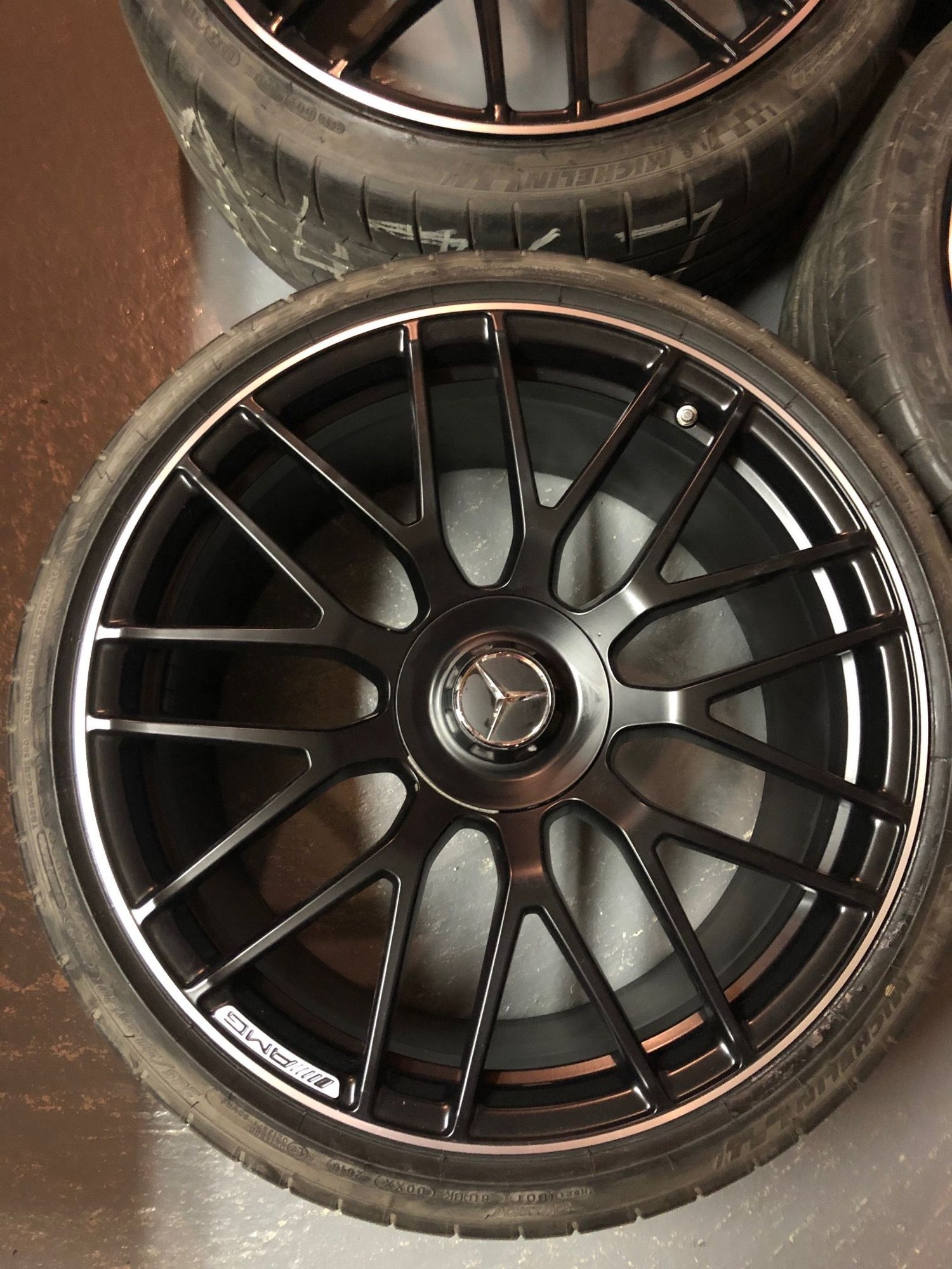 Wheels and Tires/Axles - 19/20" C63S Black Multi-spoke AMG rims with Michelin PSS - New - 2016 to 2020 Mercedes-Benz C63 AMG S - Toronto, ON L3R4T1, Canada
