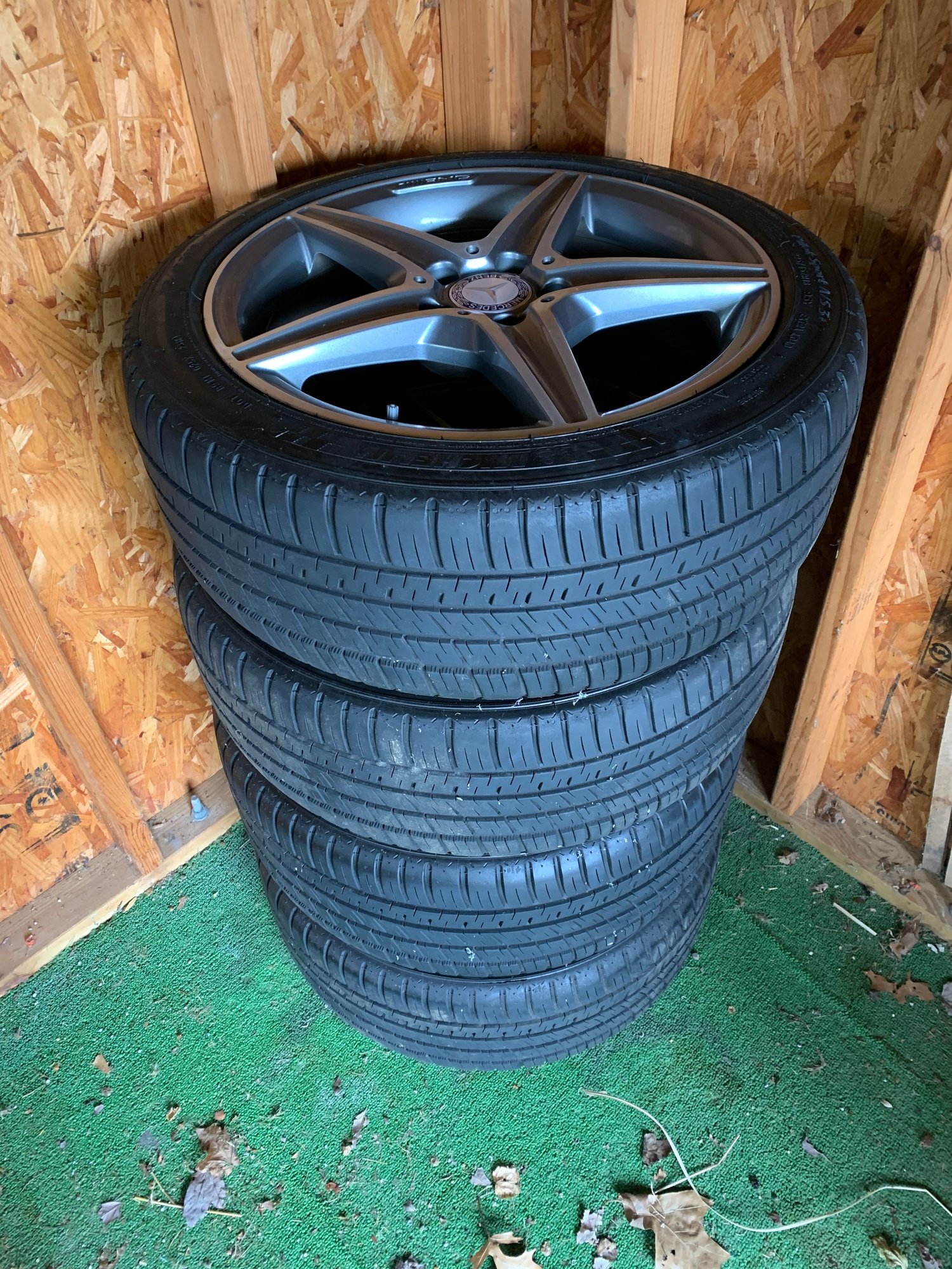 Wheels and Tires/Axles - Set of 4 W205 C400 AMG OEM Wheels - 18" w/ New Pilot Sport Tires - Used - 2015 to 2021 Mercedes-Benz C-Class - South Bend, IN 46517, United States