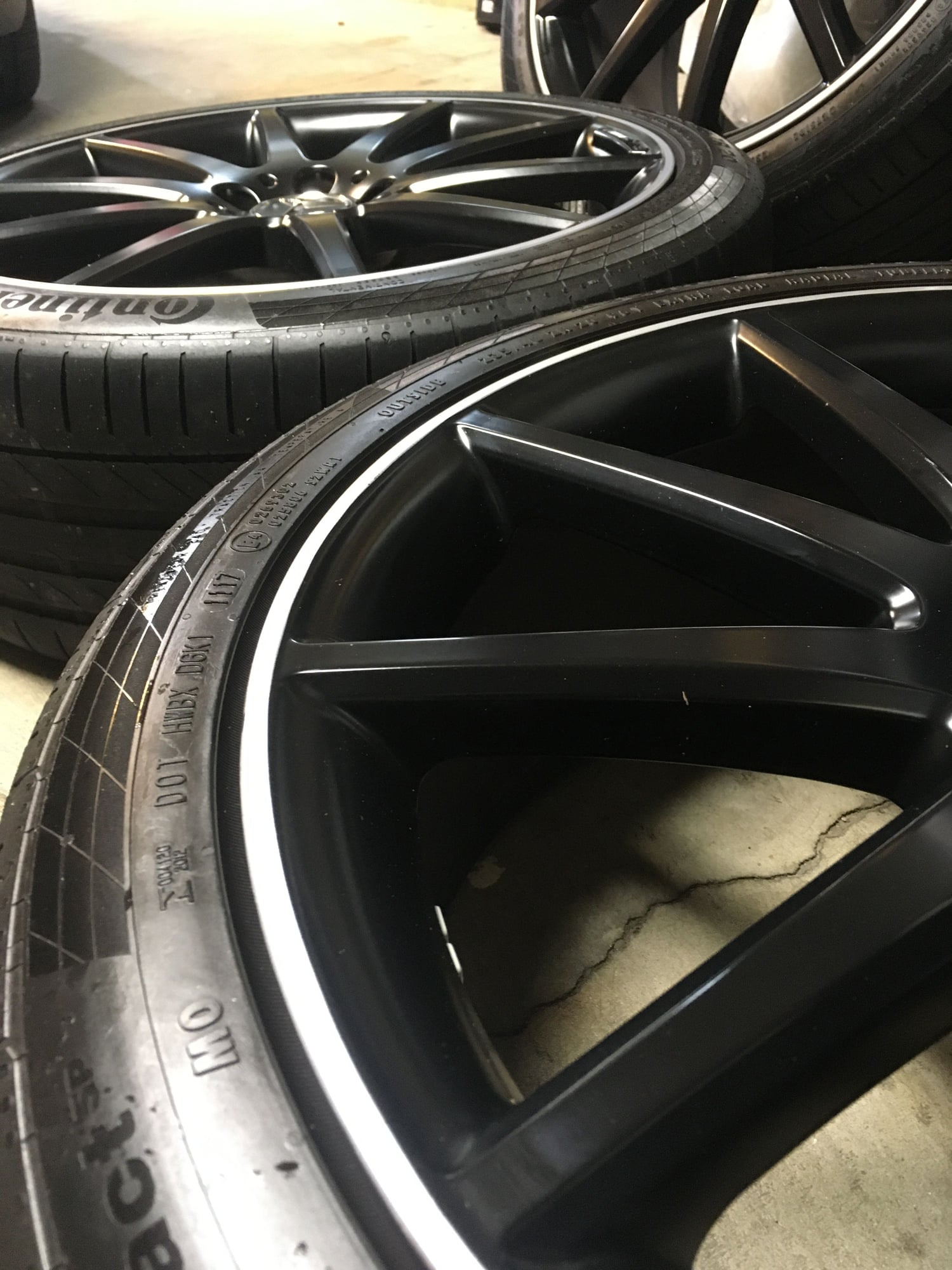 Wheels and Tires/Axles - 20" 10-spoke Black Matte Finish OEM AMG Wheels + Summer Tires - Used - 2015 to 2020 Mercedes-Benz GLA45 AMG - Pittsburgh, PA 15207, United States