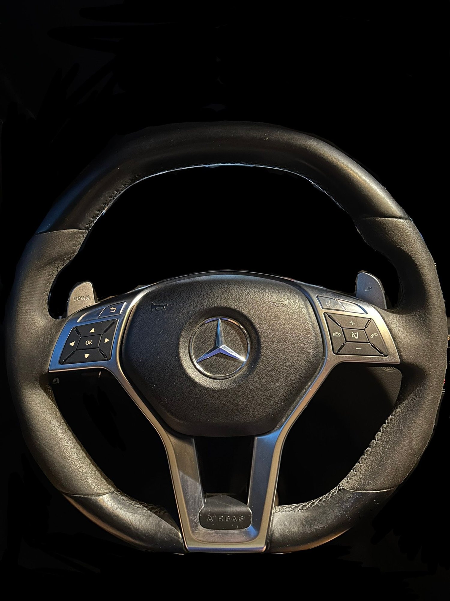 Interior/Upholstery - W204 C63 AMG Alcantera P31 Steering Wheel + Airbag - Used - 0  All Models - Palm Springs, CA 92264, United States