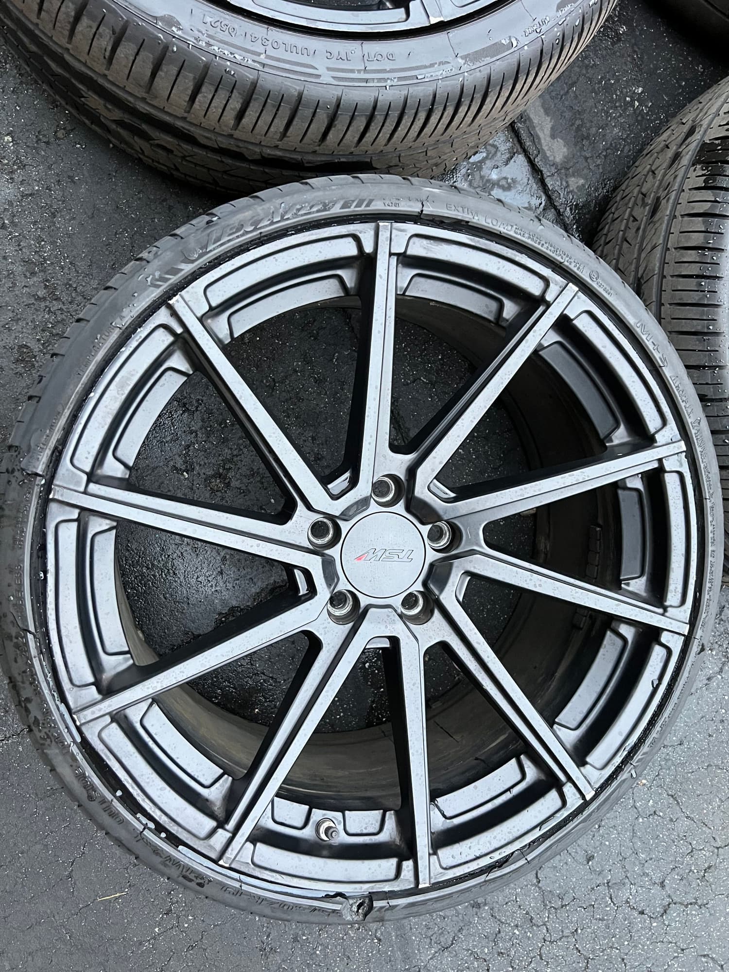 Wheels and Tires/Axles - 19in TSW Watkins (1 damaged wheel) - Used - 2008 to 2014 Mercedes-Benz C63 AMG - Salinas, CA 93908, United States