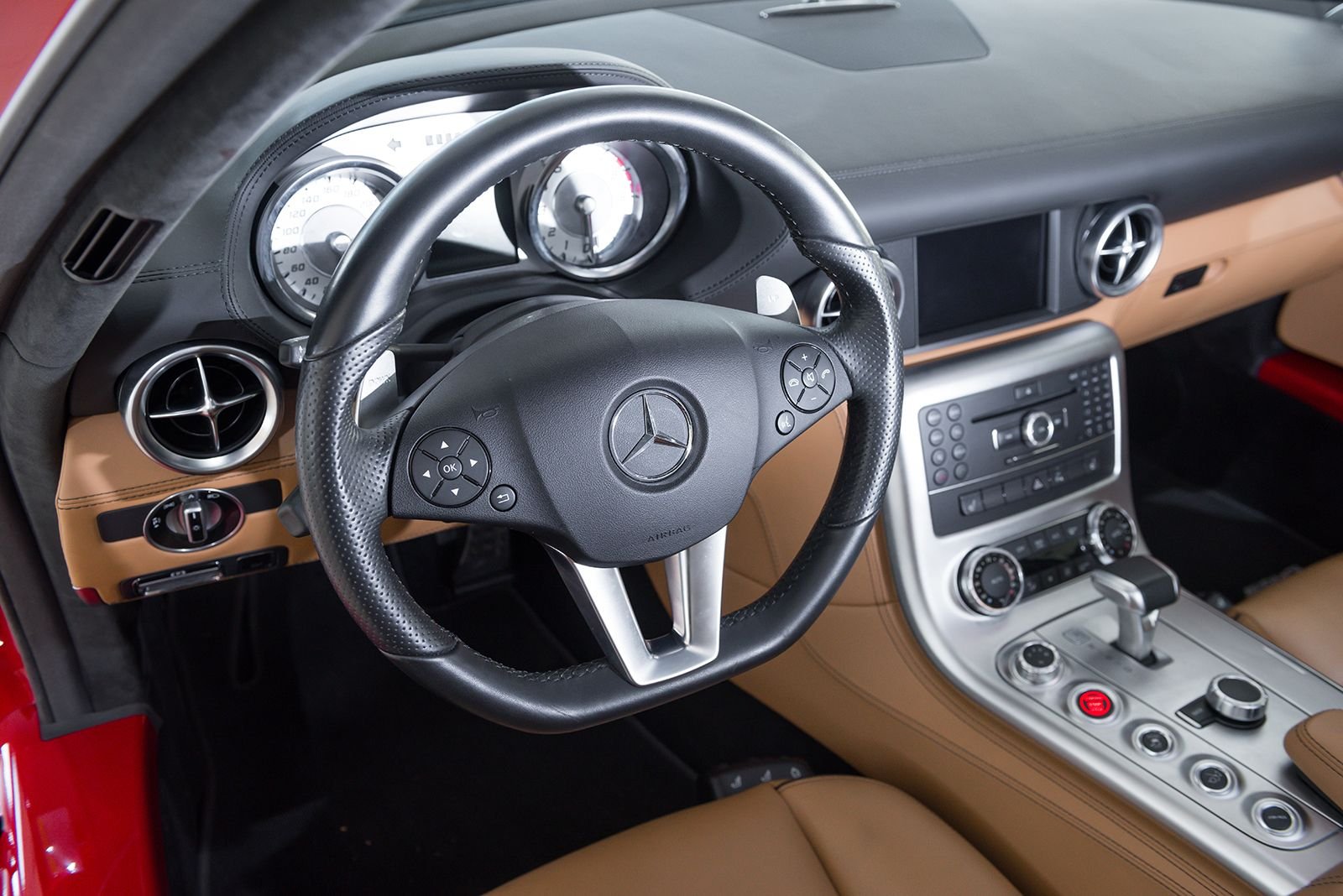 2011 Mercedes-Benz SLS AMG - SLS AMG Gullwing Coupe - Perfectly Maintained Le Mans Red & Sand Interior - Used - VIN WDDRJ7HA3BA005612 - 6,600 Miles - 8 cyl - 2WD - Automatic - Coupe - Red - Long Island, NY 11040, United States