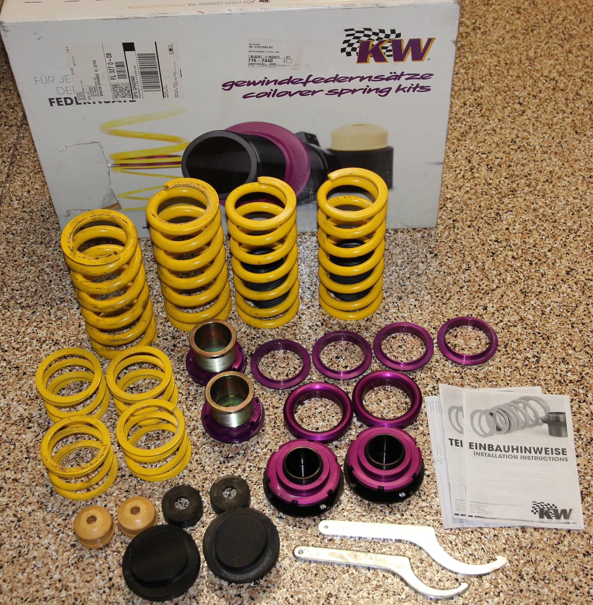 Steering/Suspension - KW H.A.S ADJUSTABLE SPRING KIT AMG C63/63s) COUPE W205 2017-2019 - Used - 2017 to 2019 Mercedes-Benz C63 AMG S - The Villages, FL 32162, United States