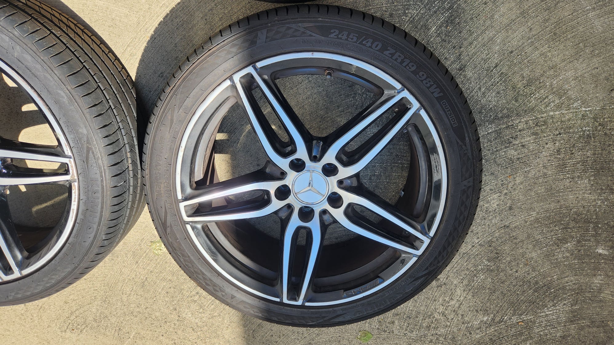 Wheels and Tires/Axles - OEM MB AMG 19" Bi-color wheels with new tires - Used - 2017 to 2024 Mercedes-Benz E-Class - 2019 to 2024 Mercedes-Benz E53 AMG - 2017 to 2018 Mercedes-Benz E43 AMG - Staten Island, NY 10314, United States