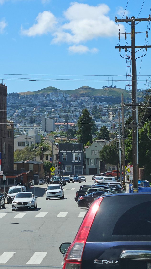 up & down California hills 
