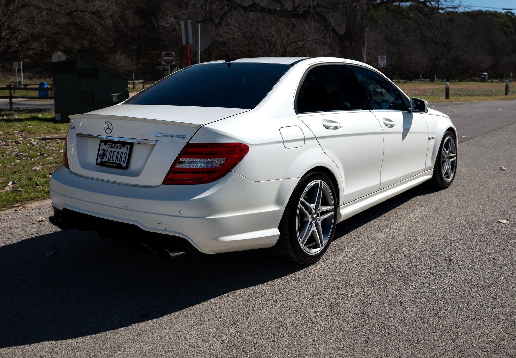 2012 Mercedes-Benz C63 AMG - 2012 C63 AMG - Used - VIN WDDGF7HB3CA687099 - 119,500 Miles - 8 cyl - 2WD - Automatic - Sedan - White - Austin, TX 78735, United States