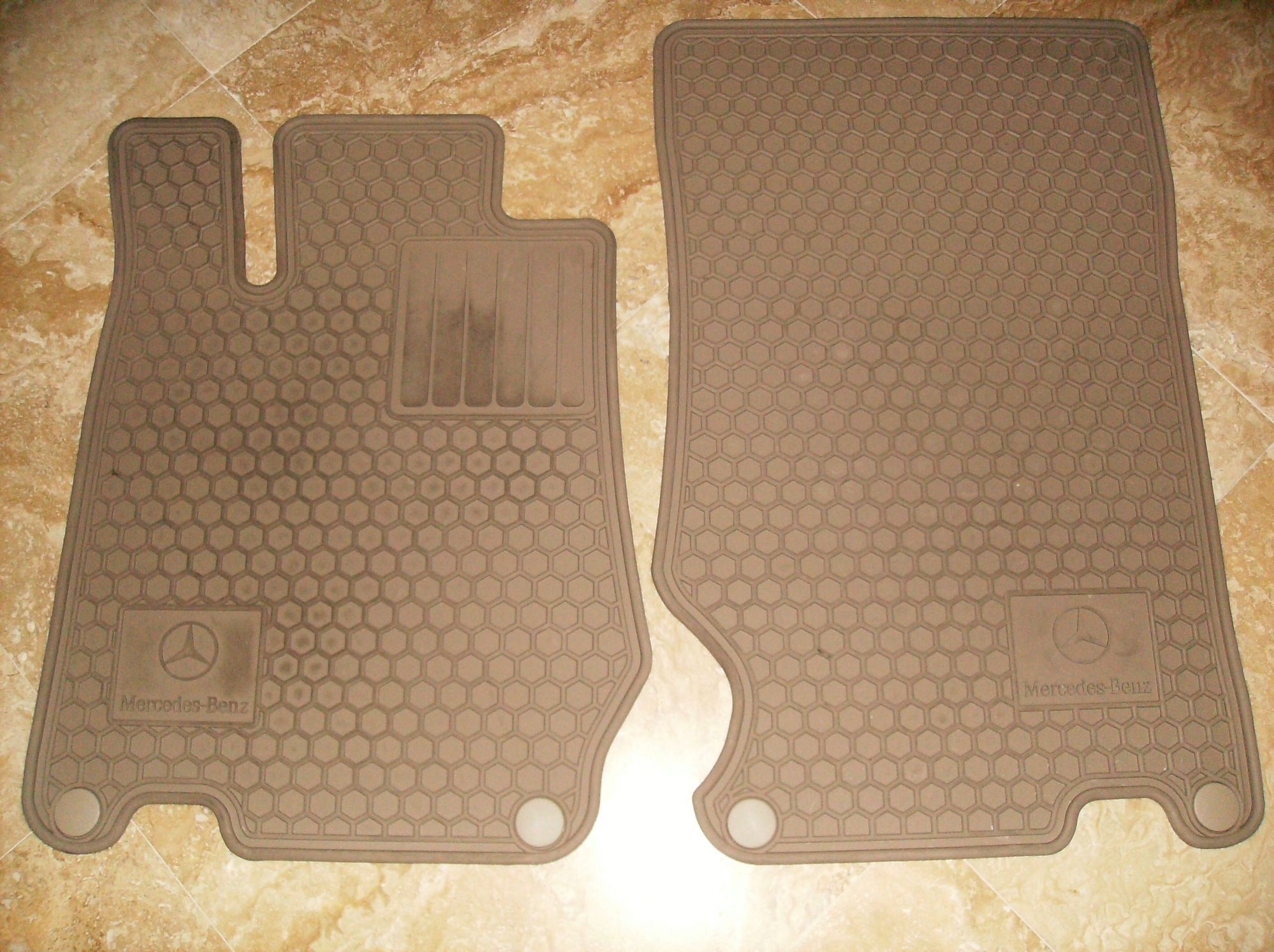Interior/Upholstery - R230 SL550 600 63 65 All Weather floor mats, Tan OEM - Used - 2009 to 2012 Mercedes-Benz SL63 AMG - Tampa, FL 33601, United States