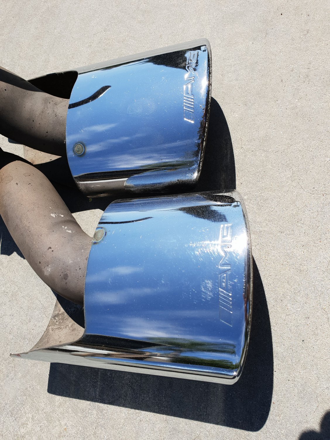 Engine - Exhaust - E55 AMG quad exhaust tips - Used - Modesto, CA 95356, United States