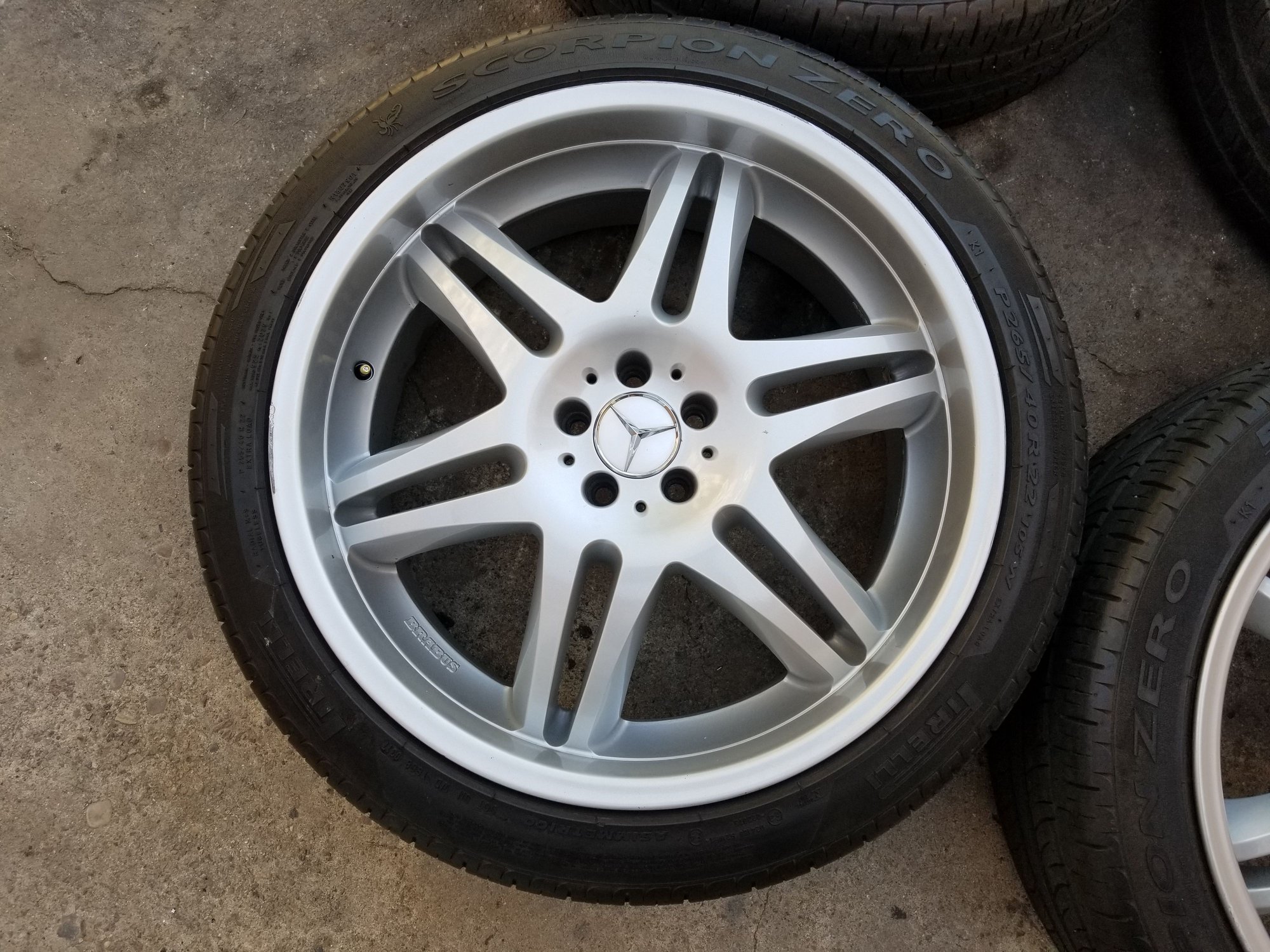 Wheels and Tires/Axles - 22" Brabus Monoblock VI Rims & Pirelli Scorpion Zero Tires - Set of 5 - Used - 1997 to 2019 Mercedes-Benz All Models - San Diego, CA 91945, United States