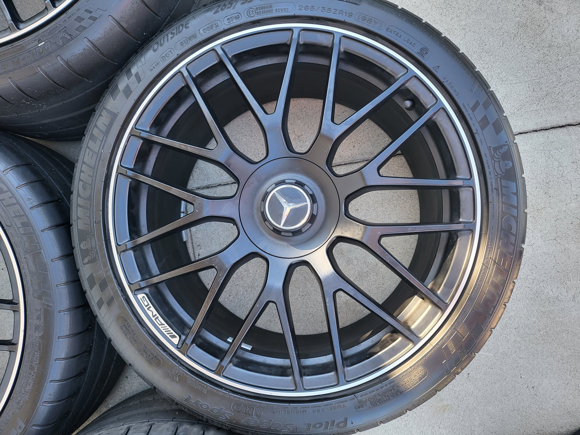 Wheels and Tires/Axles - AMG GTS Cross-spoke wheels and tires - Used - 2016 to 2021 Mercedes-Benz AMG GT - Los Angeles, CA 91406, United States