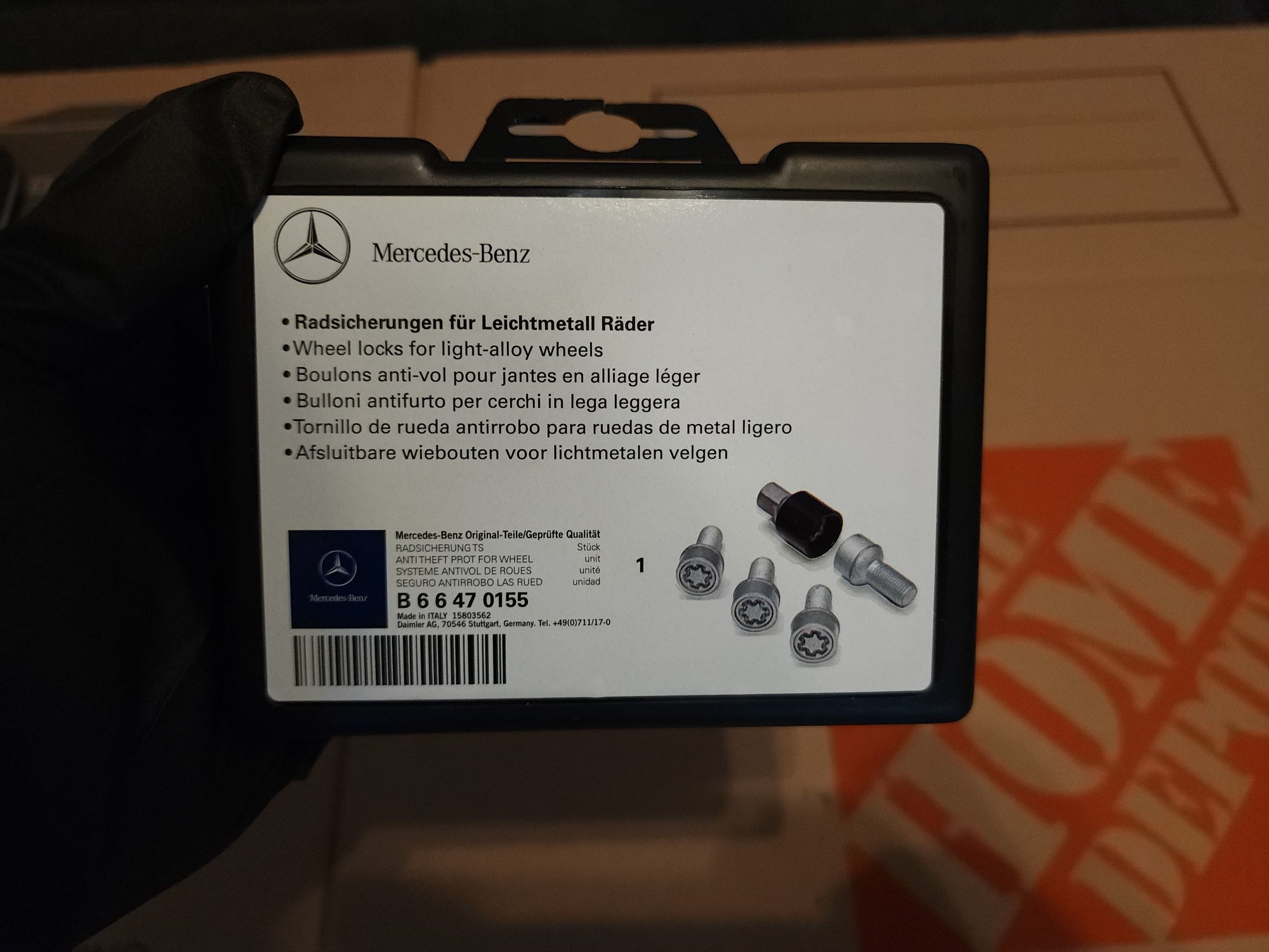 Miscellaneous - Mercedes Wheel Locking Bolts OEM B66470155 - New - 2012 to 2015 Mercedes-Benz C63 AMG - Olathe, KS 66062, United States