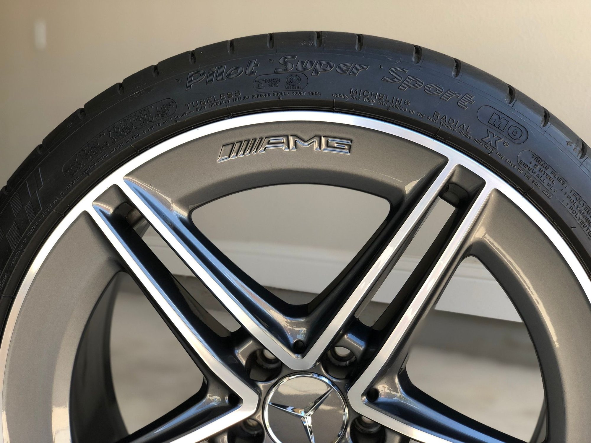 OEM 2019 AMG C63S 5Spoke Wheels with Michelin PSS Tires