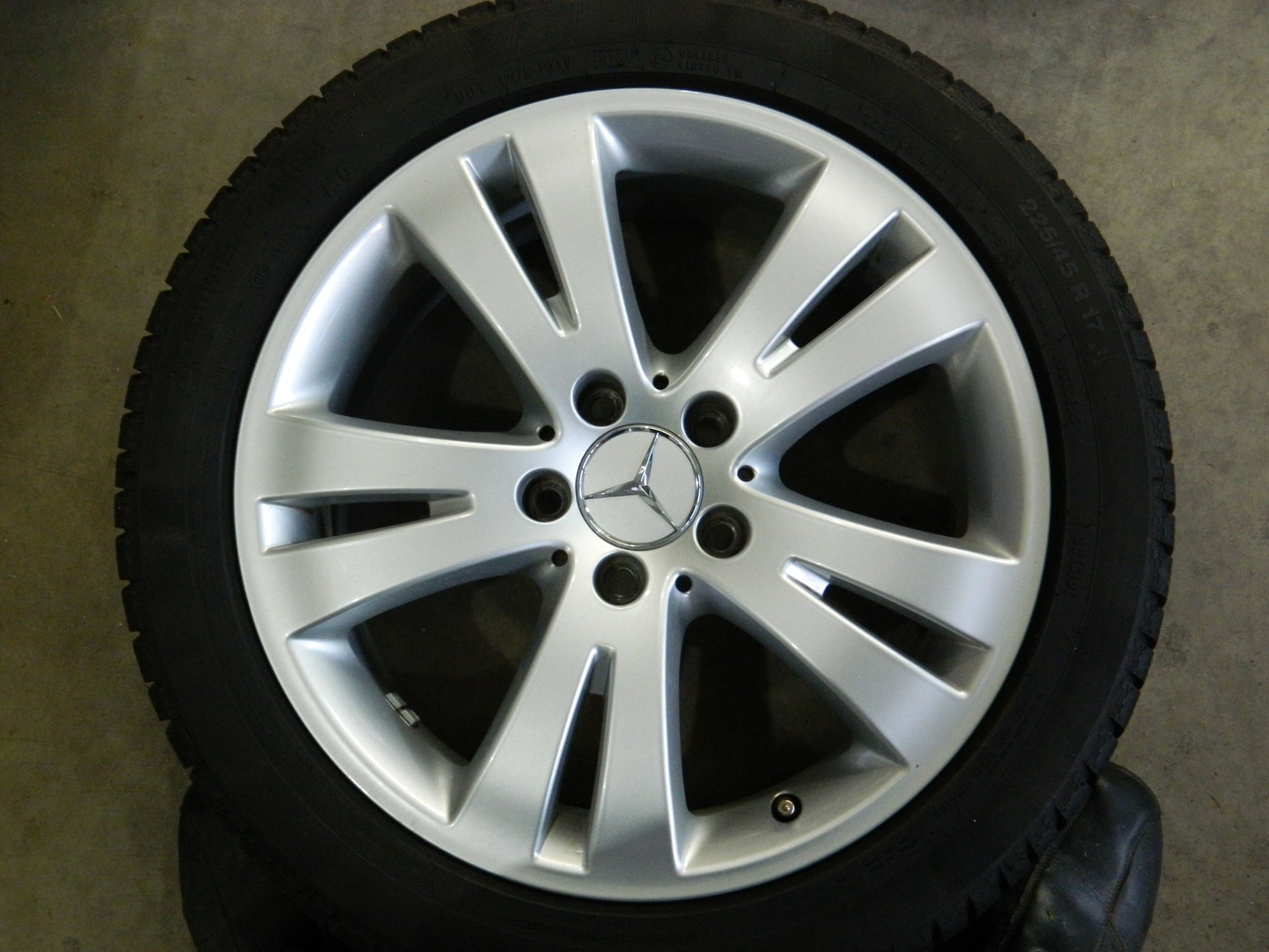Wheels and Tires/Axles - Mercedes C300 OEM rims and winter tires set of 4 - Used - 2014 Mercedes-Benz C300 - Chilliwack, BC V2R1L2, Canada