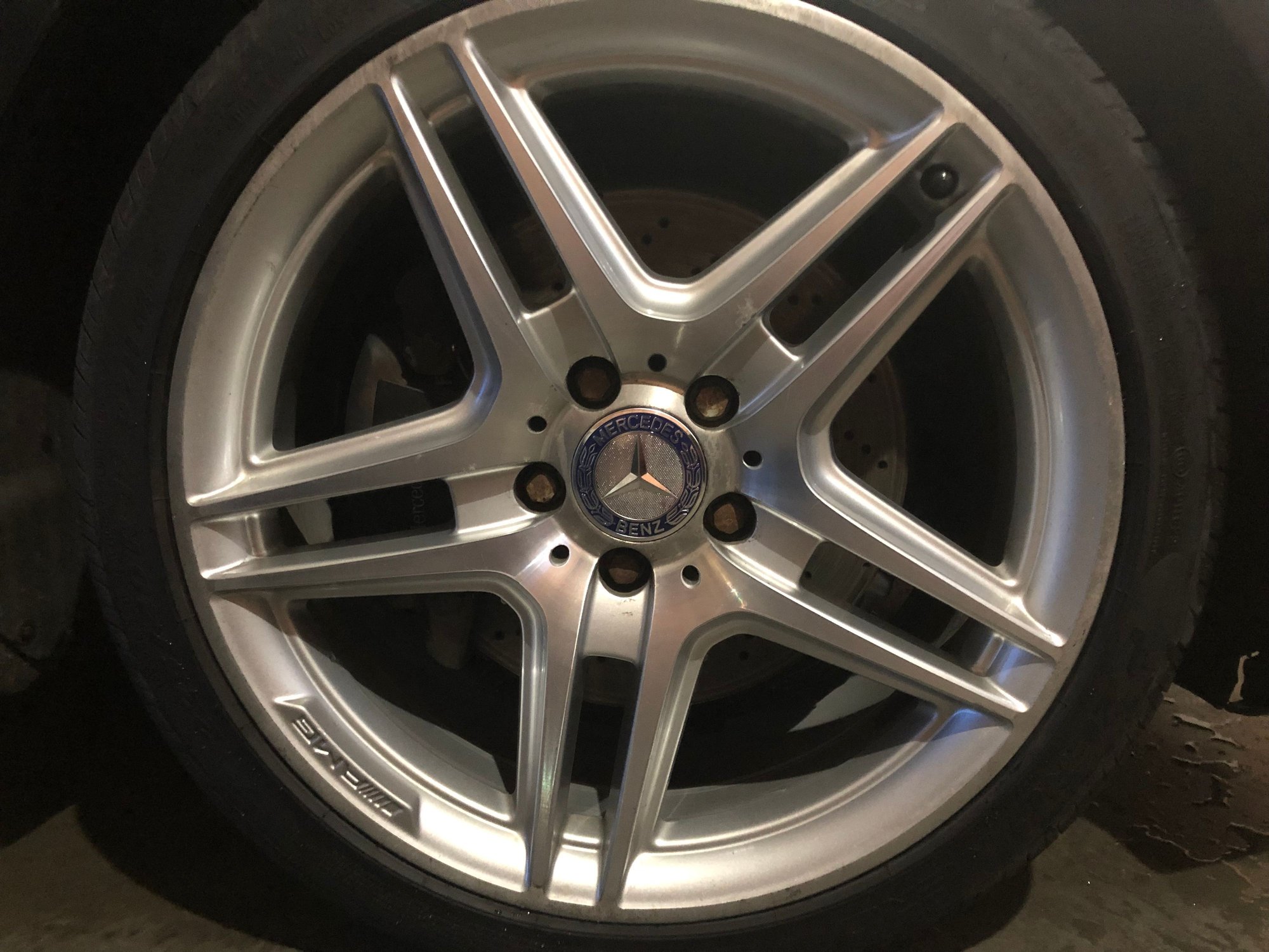 Wheels and Tires/Axles - WTB 2x OEM 18" AMG 5-Spoke wheel Style VI 8x18 ET50 - New or Used - 2008 to 2015 Mercedes-Benz C350 - Calgary, AB T3P0A3, Canada