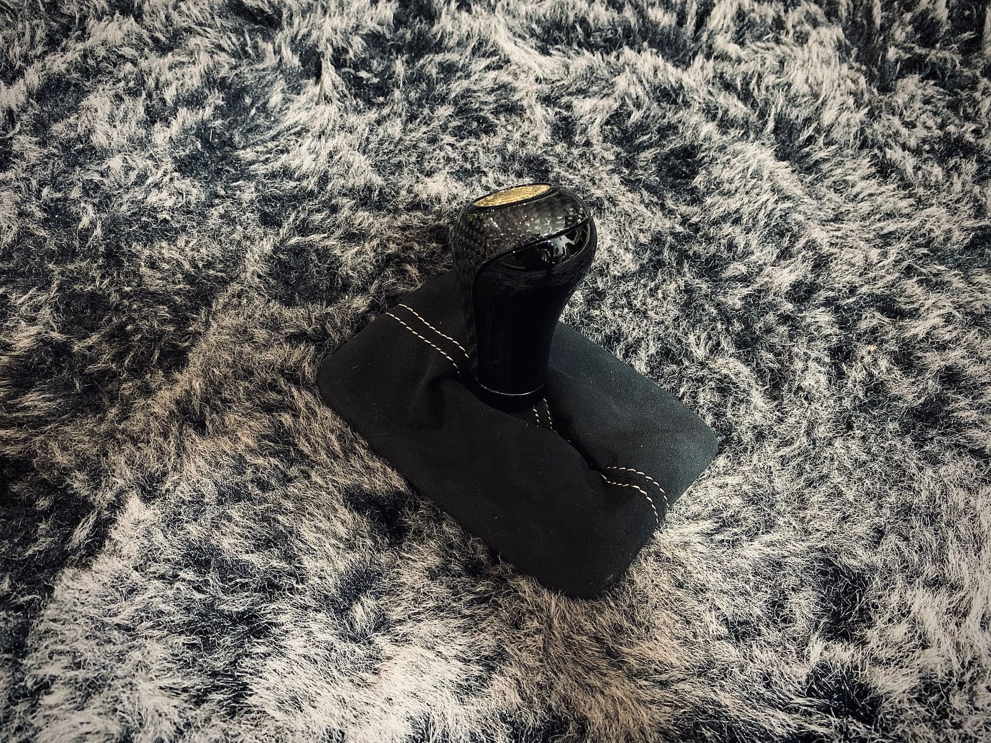 Interior/Upholstery - FS: CF gear shifter with GOLD AMG crest, gold stitching & deep black alcantara - New - All Years Mercedes-Benz C63 AMG - All Years Mercedes-Benz E63 AMG - All Years Mercedes-Benz CLS55 AMG - Kolobrzeg, Poland