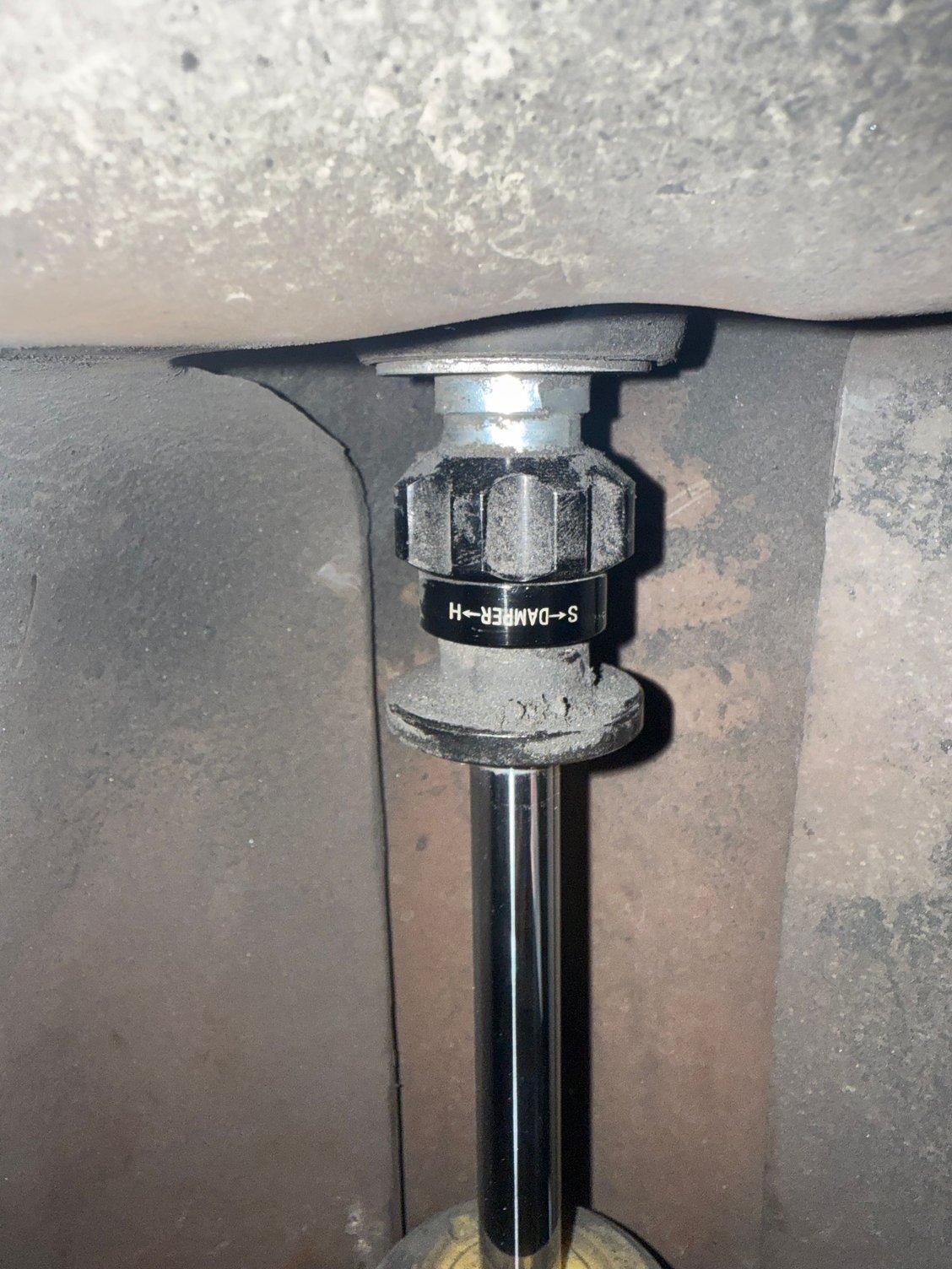Rear shocks are at max hardness unless they have this adjuster backwards and it�s on max soft, I have no idea but going to try the other way adjustment and see if that�s possible. The front is perfect no issues there 