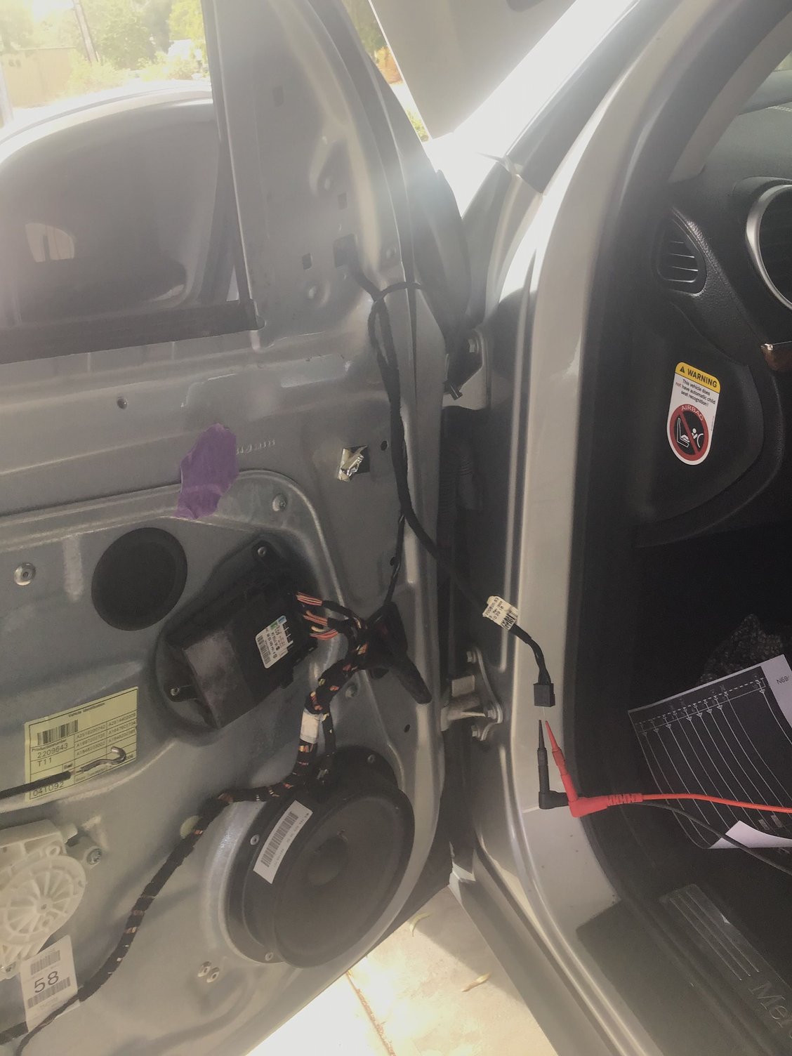 12V to pin 6. GND to pin 7. This will open the mirror.