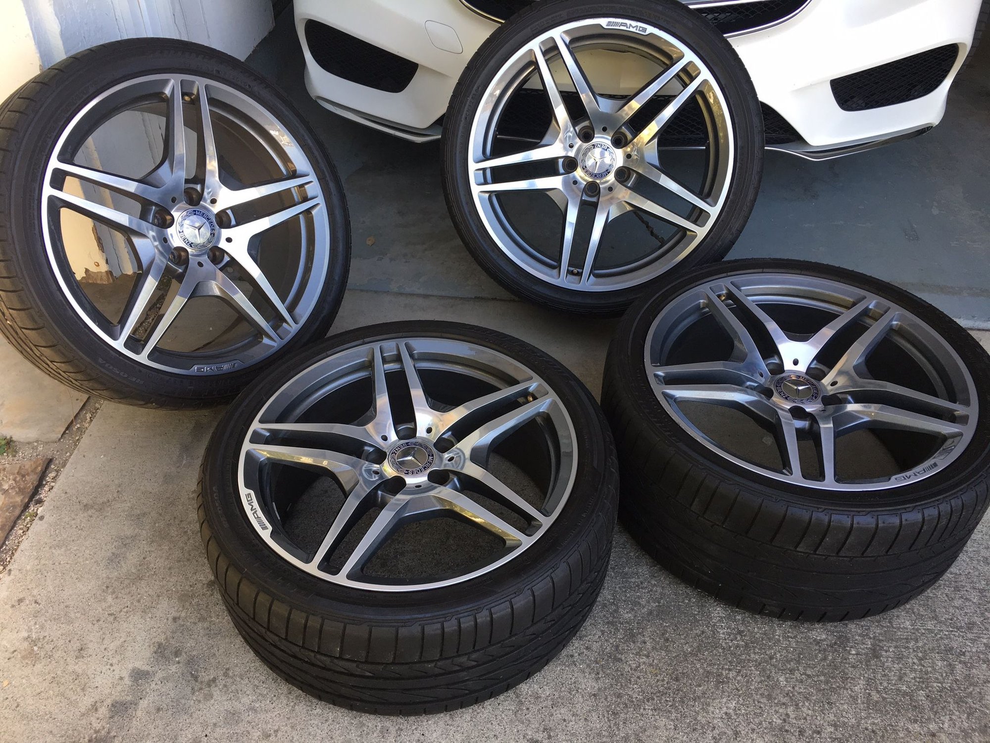 SL63 AMG 19" 10 Spoke Wheels OEM Original Machined w/painted