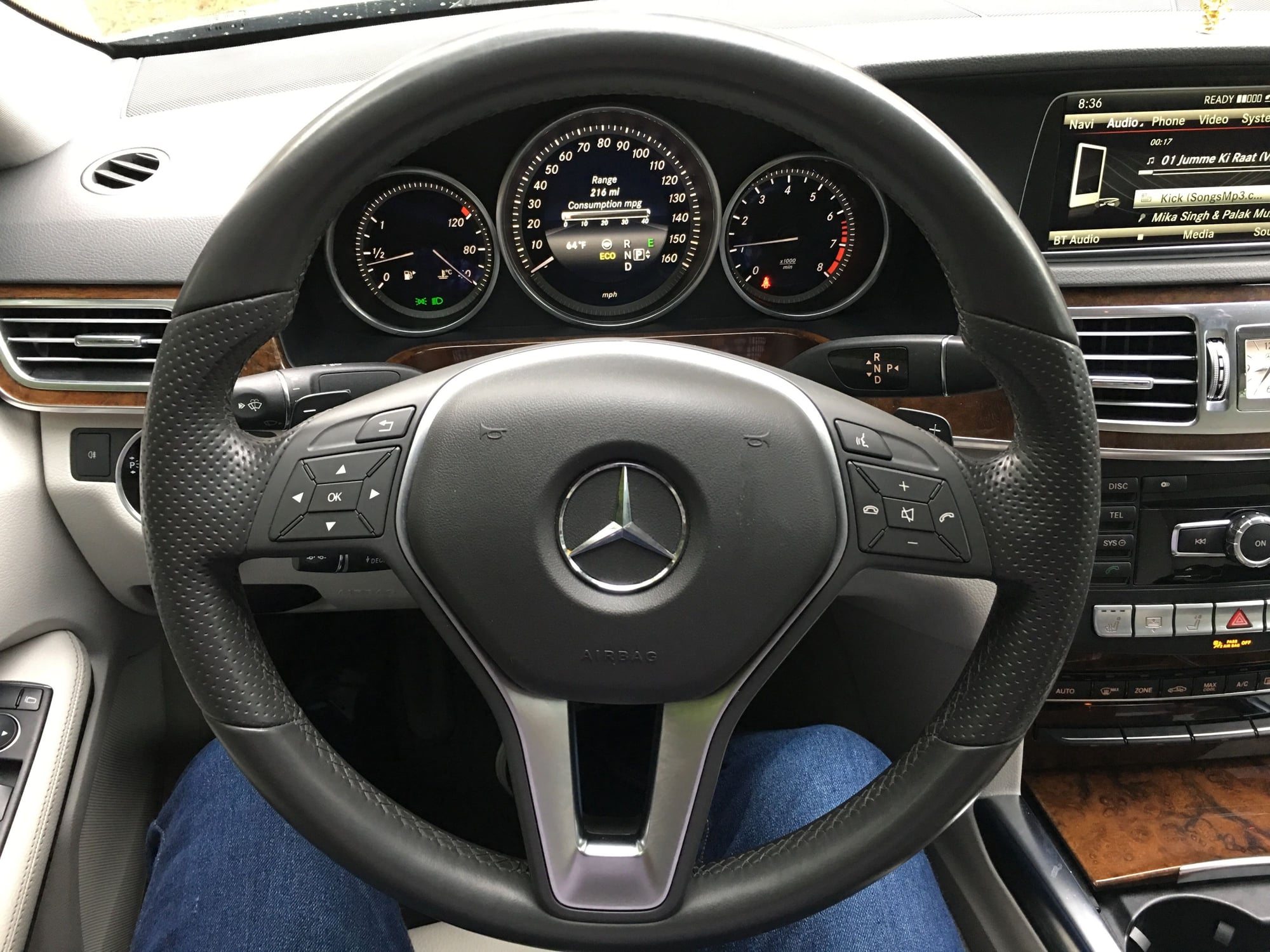 Steering/Suspension - 2014 E350 Leather grey 3-spoke steering wheel. - Used - 2010 to 2016 Mercedes-Benz E350 - Charlotte, NC 28262, United States