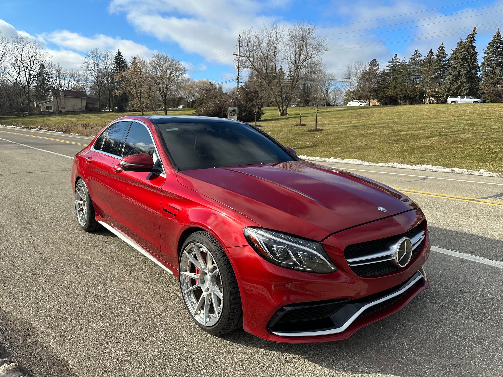 2017 Mercedes-Benz C63 AMG S - 2017 Mercedes Benz c63S AMG stage 2 PTG tuned rare color combo - Used - VIN 55SWF8HB0HU187460 - 33,000 Miles - 8 cyl - Red - Rochester Hills Michigan, MI 48307, United States